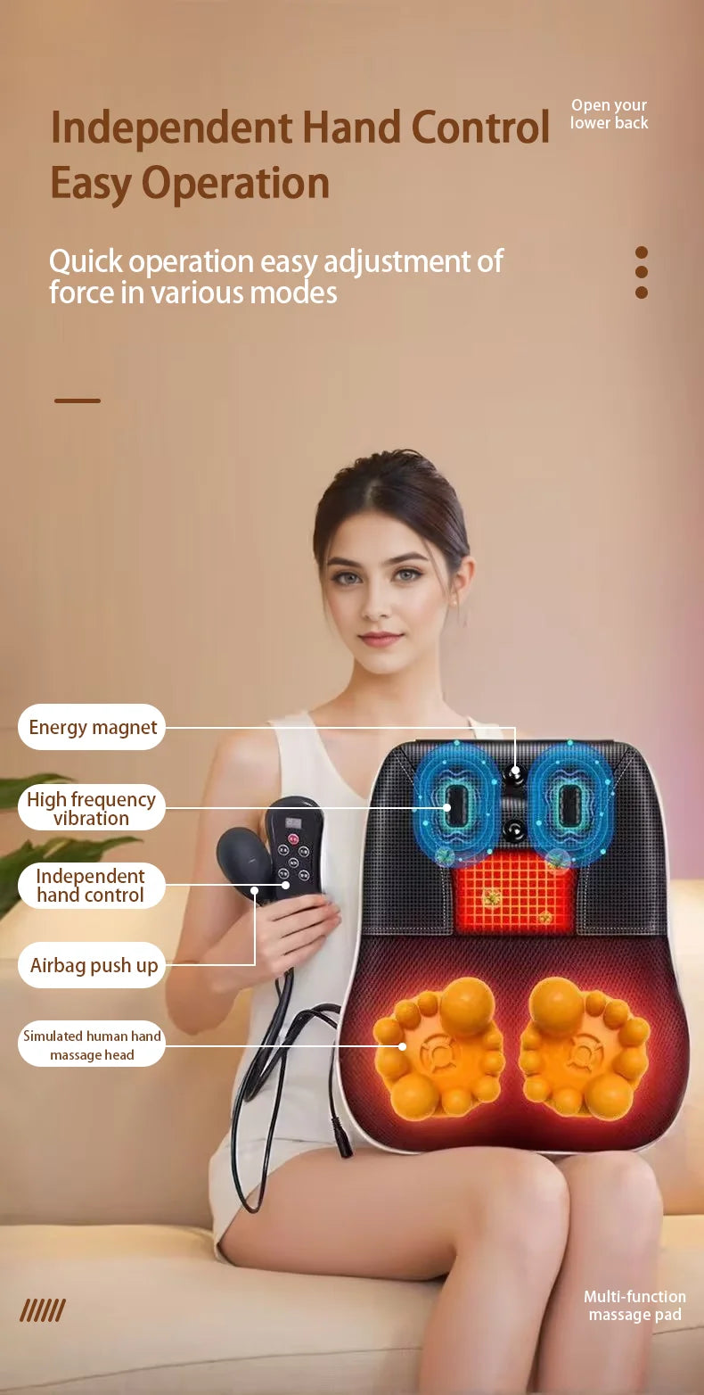 Electric Neck Massager with Heat Therapy & Deep Tissue Shiatsu - Tidesmit Massage Chairs Tidesmit