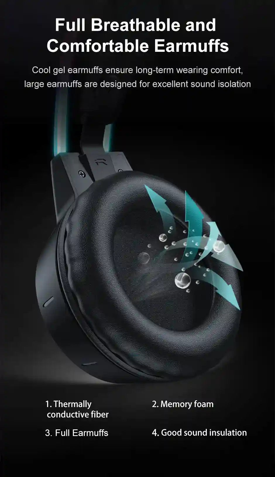 Pink Cat Ear Gaming Headset | Wireless Over-Ear Headphones with Mic Tidesmit