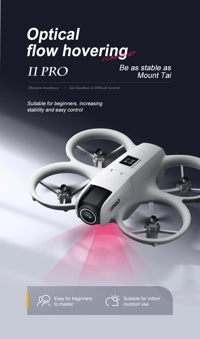 Mini 4K Camera Drone - Obstacle Avoidance & Foldable Design (i1PRO) Tidesmit
