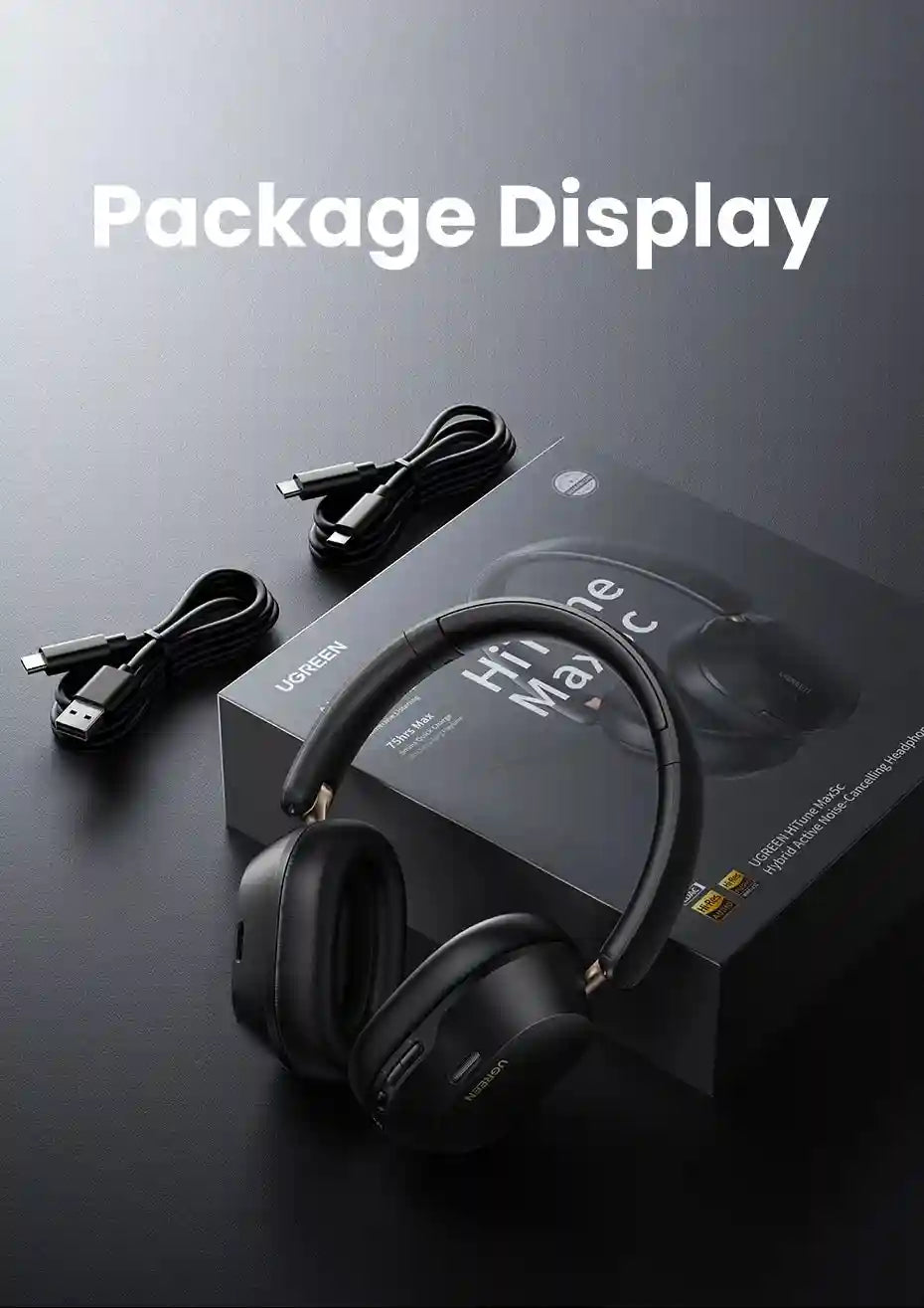 Wireless Headphones with Active Noise Cancellation & 75H Playtime Tidesmit