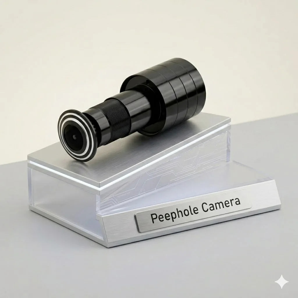 ZEMNIO 3MP 2K HD Smart Peephole Camera, 170° WiFi Video Doorbell, Two-Way/Motion, ICSee/XMEye App, 2.4G, Power Opt. EU/US/UK/AU