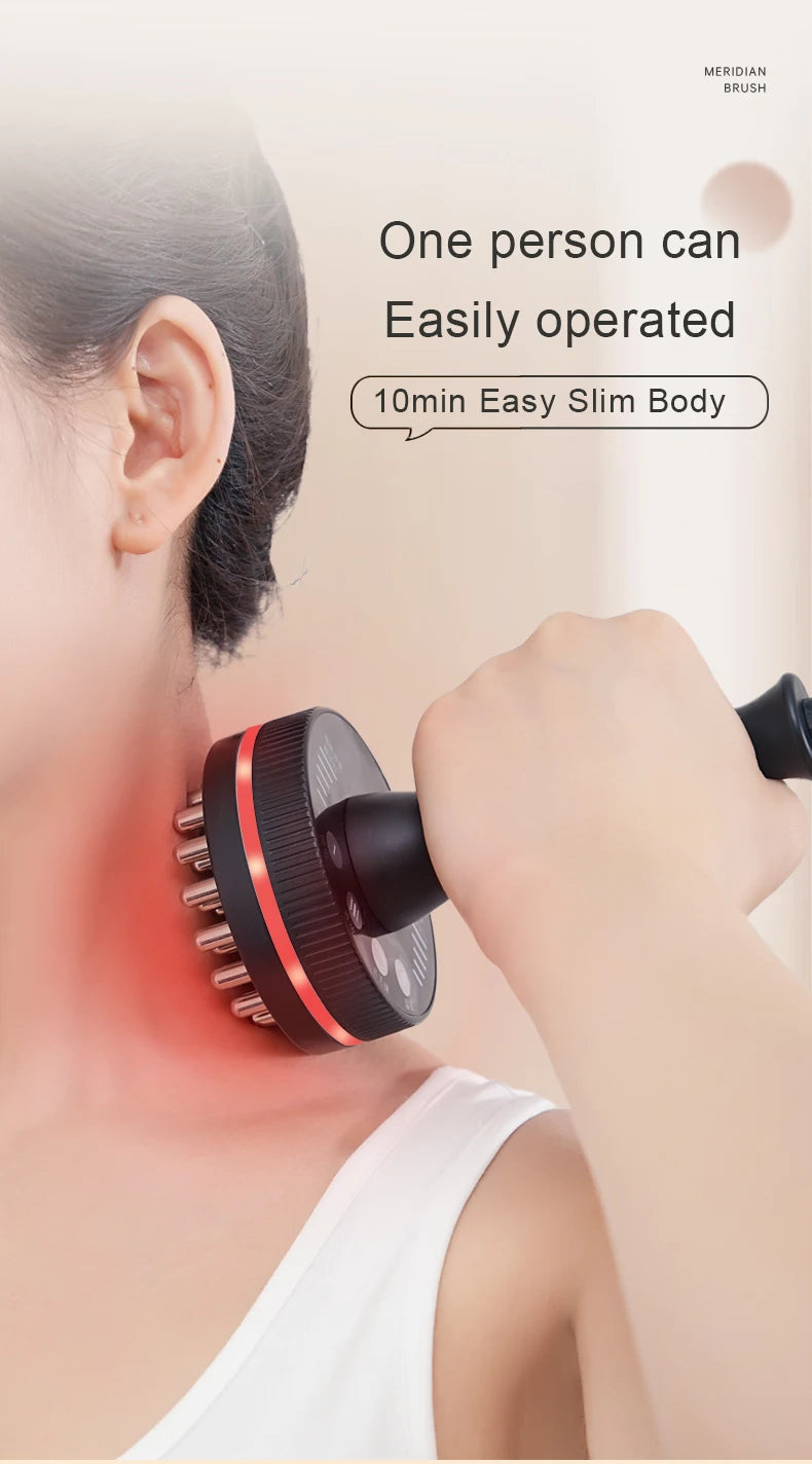Electric Gua Sha Massager: Heated Deep Tissue Muscle Relief Tool Back Massage Instrument Tidesmit