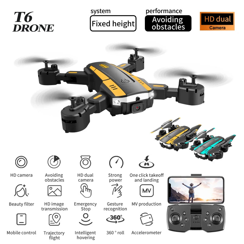 4K GPS Camera Drone with Obstacle Avoidance - Foldable Quadcopter Tidesmit