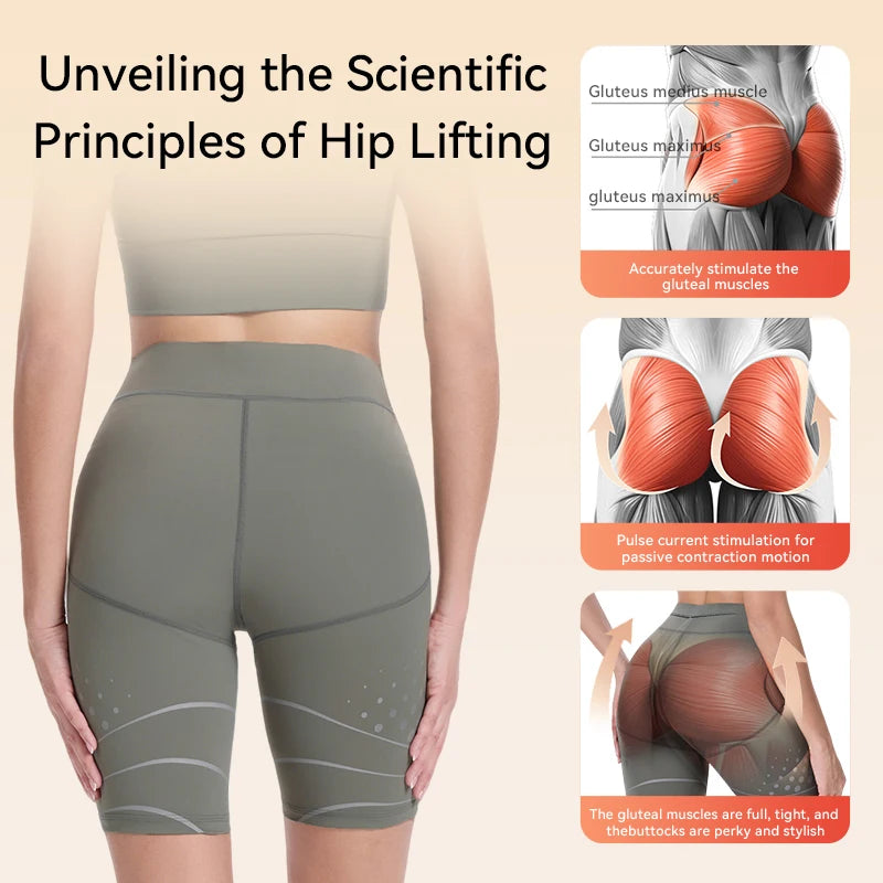 EMS Muscle Stimulator Hip Trainer - Gray Fitness Butt Lifter Relaxation Treatment Tidesmit