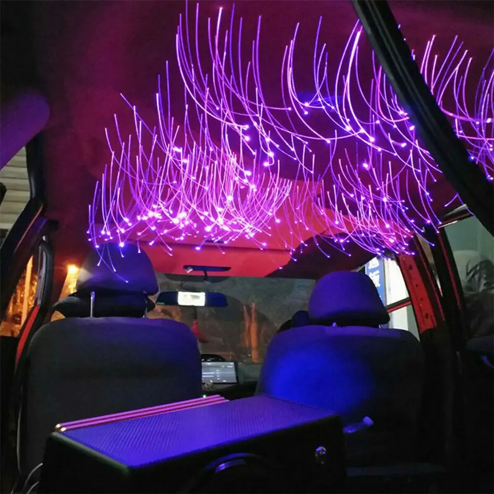 Car Starry Sky Light Kit 16W RGB - DIY Fiber Optic Ceiling Lamp Tidesmit