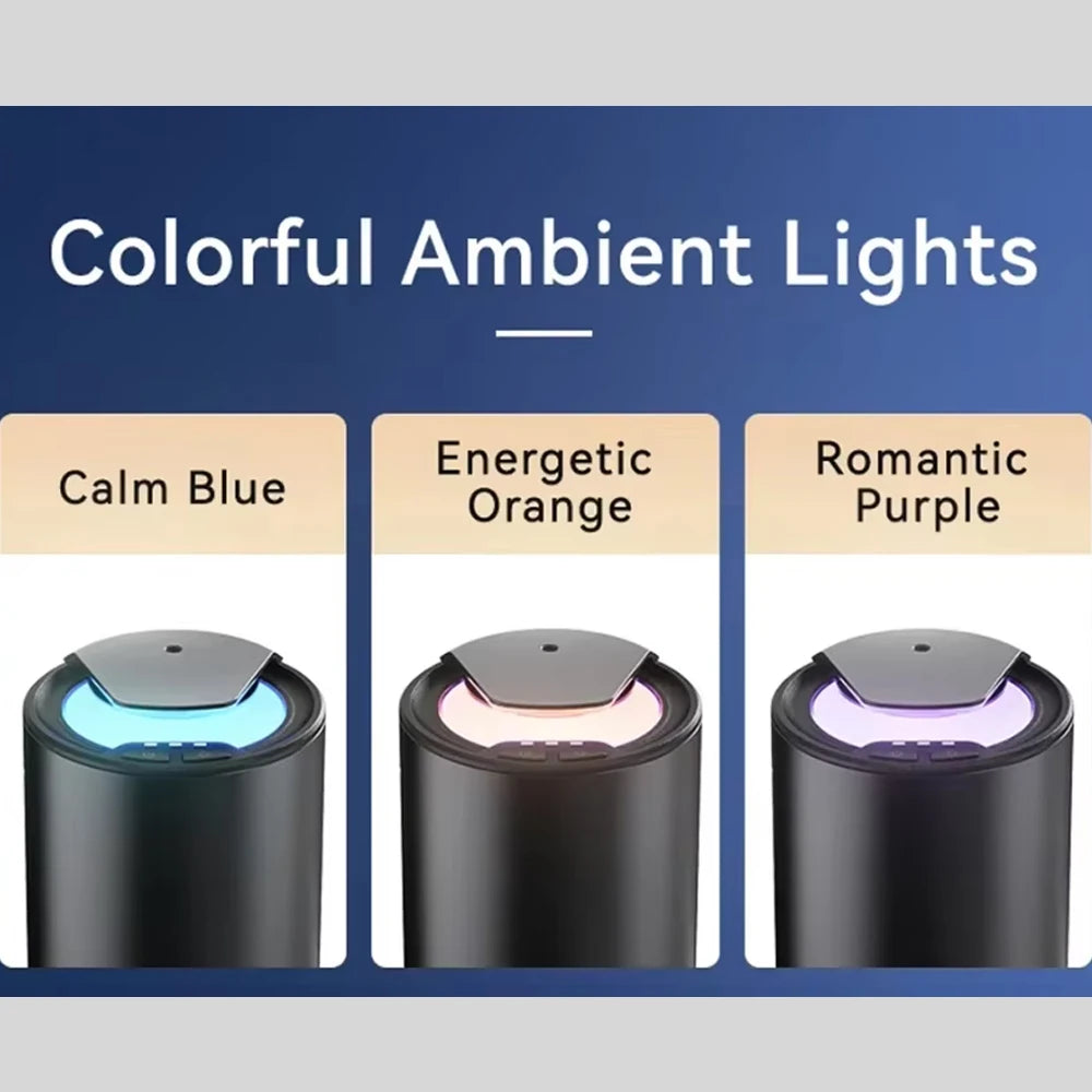 Portable Car Fragrance Diffuser Wireless Aroma Oil Diffuser USB Charge Essential Oil Diffuser 2000MAH Waterless Machine Travel