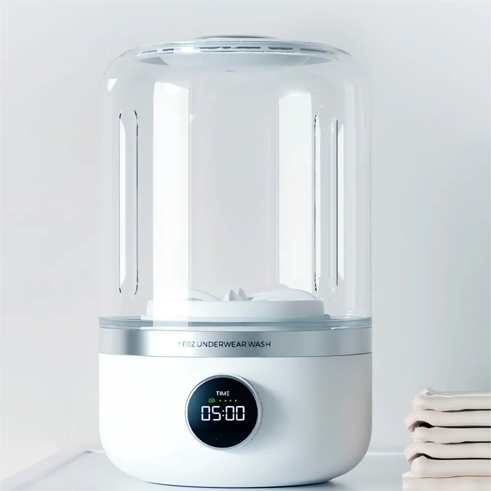 Tidesmit 1L portable wireless underwear washing machine for socks in a compact laundry bucket design