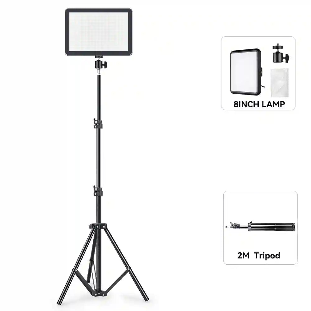 LED Ring Light with Adjustable Tripod Stand for Content Creation 8 inch lamp kit D China Mainland Tidesmit