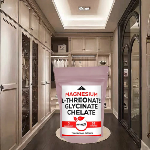 Magnesium L-threonate transdermal patches with Magnesium Glycinate, 30 pack main product view.