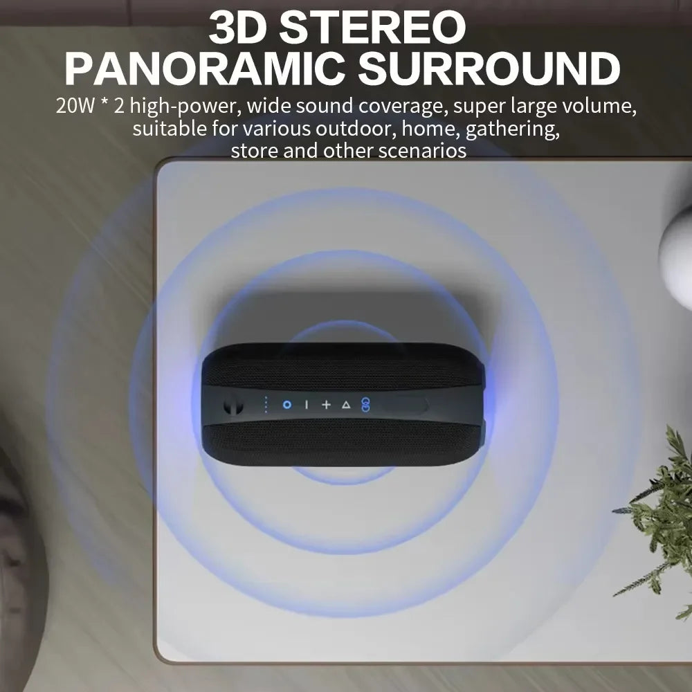 Mini TWS Bluetooth Speaker True Wireless Stereo RGB LED Portable Bass Speaker Cyberpunk Style for Home Outdoor PC Gaming Party Waterproof Deep Bass 360 Degree Sound Built in Mic Hands Free Calling Bluetooth 5 0 USB Charging L