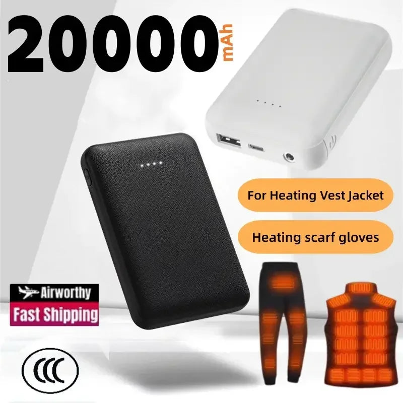 Portable Charger 20000mAh for Heated Vests - Fast Charging PD Power Delivery Tidesmit