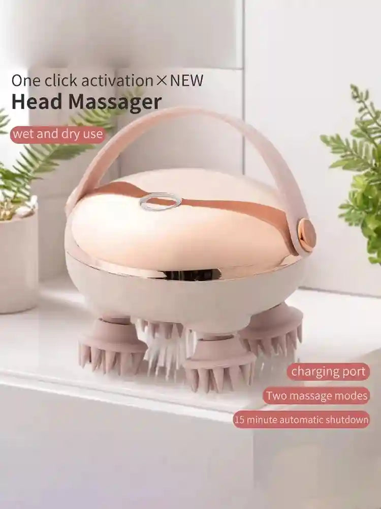 Electric Scalp Massager | Waterproof Deep Tissue Relief | Tidesmit Massage Roller Tidesmit