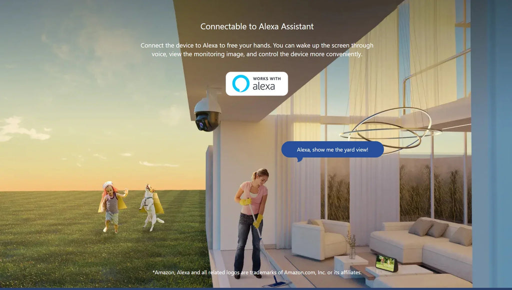 Tenda 4MP Outdoor Wi-Fi Pan/Tilt Camera CH7-WCA Full-Color 360° visual coverage Night Vision AI Motion Detection Smart Alarm