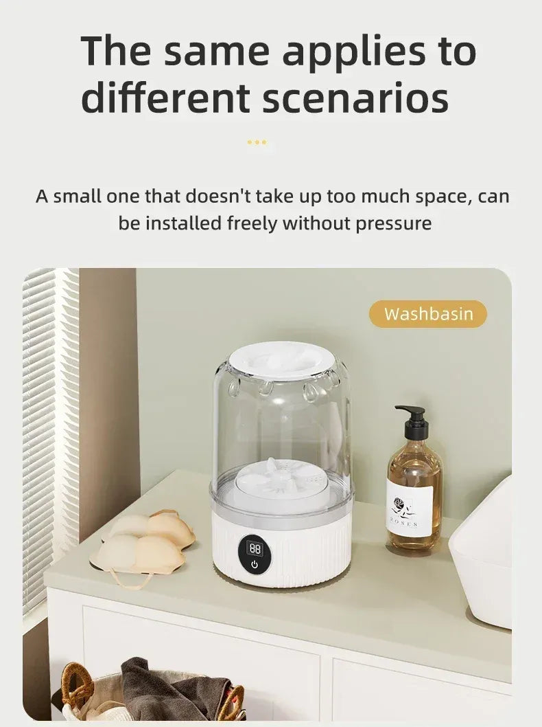 Smart Mini Washing Cup USB Portable Washer Machine