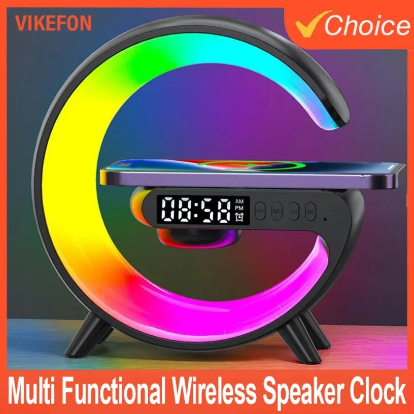 Wireless Portable Bluetooth Speaker with RGB Light and Phone Charger Tidesmit