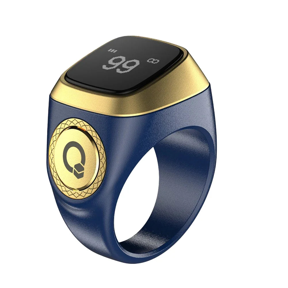 Smart Zikr Ring With Digital Counter, Vibration Alerts, and Health Tracking China Mainland Tidesmit