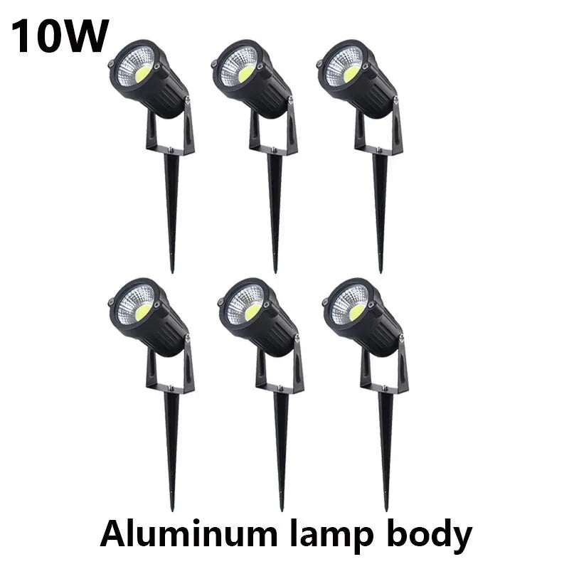 LED Waterproof Outdoor Garden Lawn Lights Spike Bulb 5W/10W/15W Tuinverlichting 220V 110V 12V - Adjustable Solar Powered Garden