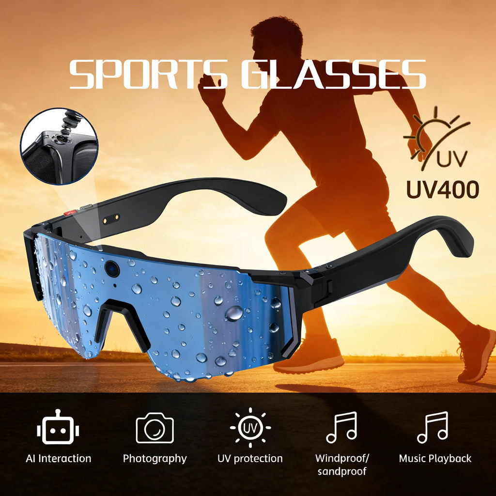 4K Polarized Smart Sunglasses with Bluetooth Audio & Camera - Tidesmit Tidesmit