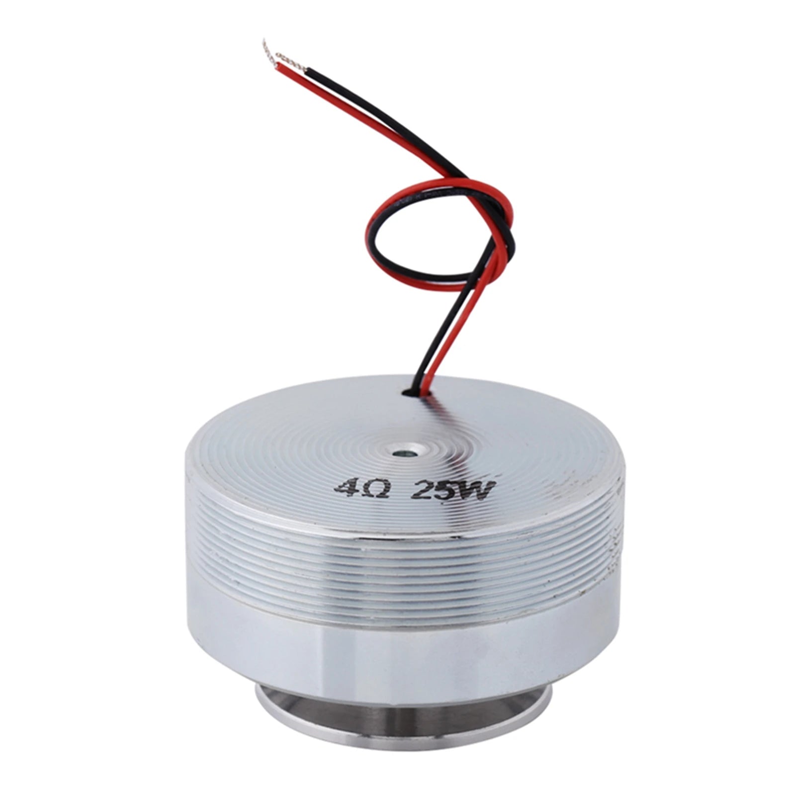 2-inch speaker transducer, white diaphragm marked “48 25W”, red and black leads