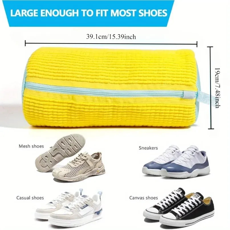 Durable Shoe Washing Machine Bag with Chenille Lining