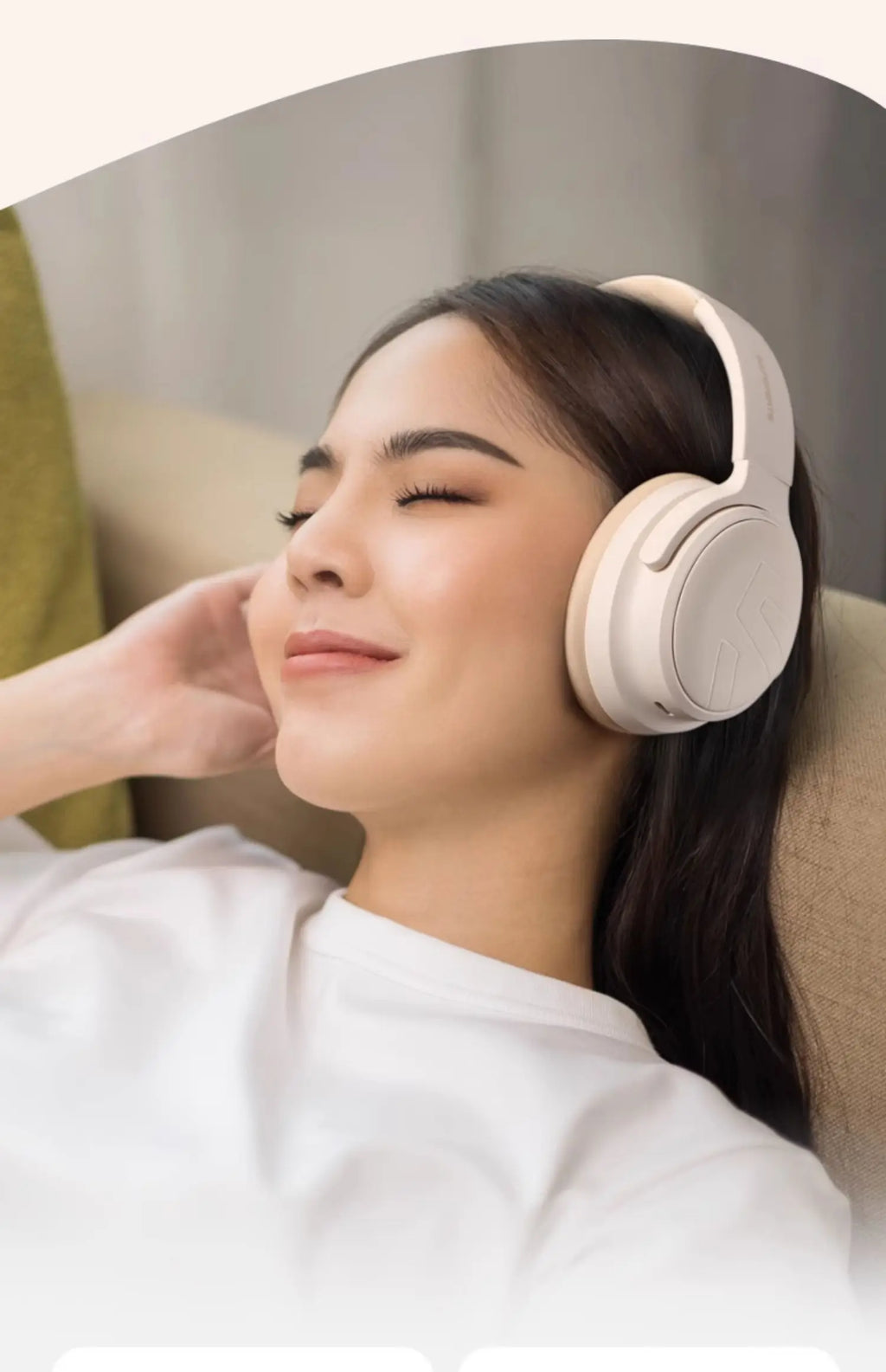 Wireless Noise Cancelling Headphones - Over-Ear Pro Audio Black & White Tidesmit