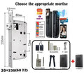 6068,5572,6072,6085 Mortise Lock Tuya Wifi App Camera Smart Digital Lock With Fingerprint Face Key Card Rfid