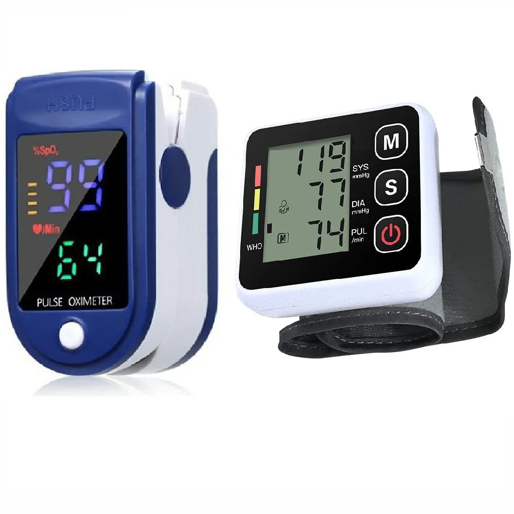 Automatic Heart Rate Pulse Meter BP Monitor Healthy Digital Arm Blood Pressure Meter Cuff Medical Automatic Pressure Tonometer