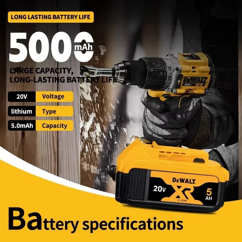 DeWALT 100% Original Battery 20V/60V 9000mAh MAX FlexVolt for DCB200 DCB205 DCB206 DCB209  Power Tool Battery Air Transpor