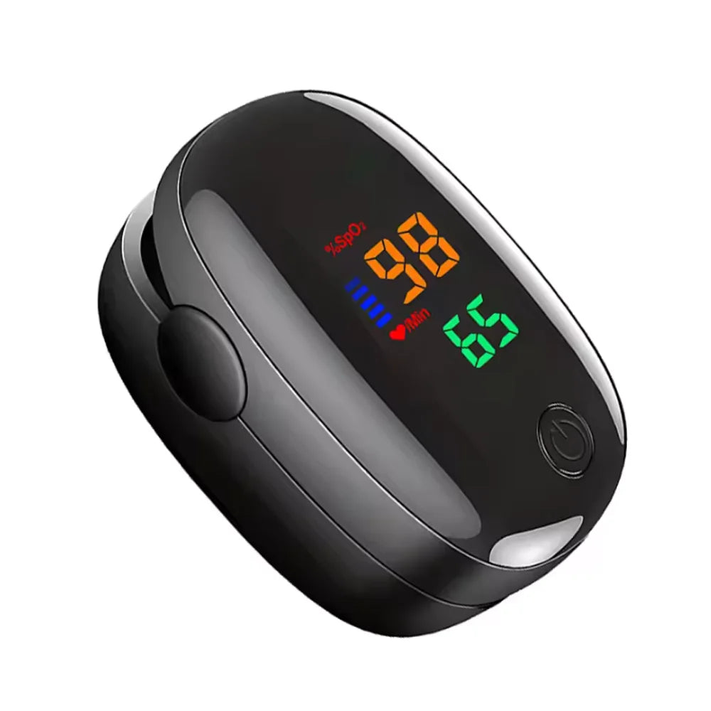 Finger Pulse Oximeter OLED Blood Oxygen Saturation Heart Rate Monitor Oxymeters Medical With Respiratory Digital Oximeter
