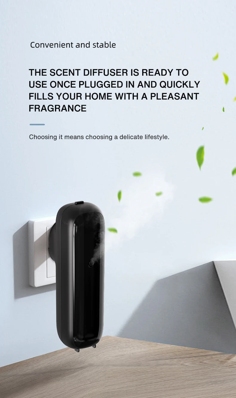 Smart Aroma Diffuser Essential Oil Electric Machine 100ml Waterless Bluetooth Control Scent Smell Device for Hotel Home Bathroom