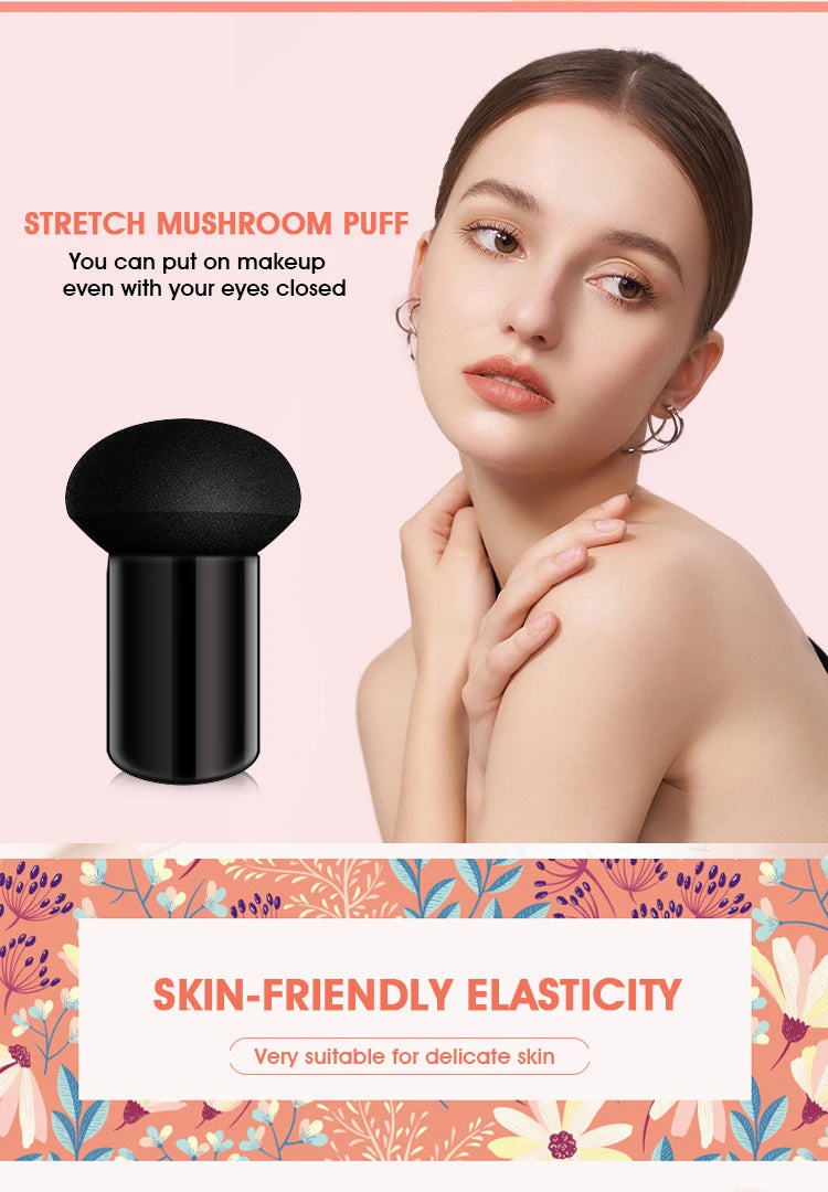 Tidesmit mushroom air cushion BB cream texture swatch for nourishing face makeup and moisturizing coverage