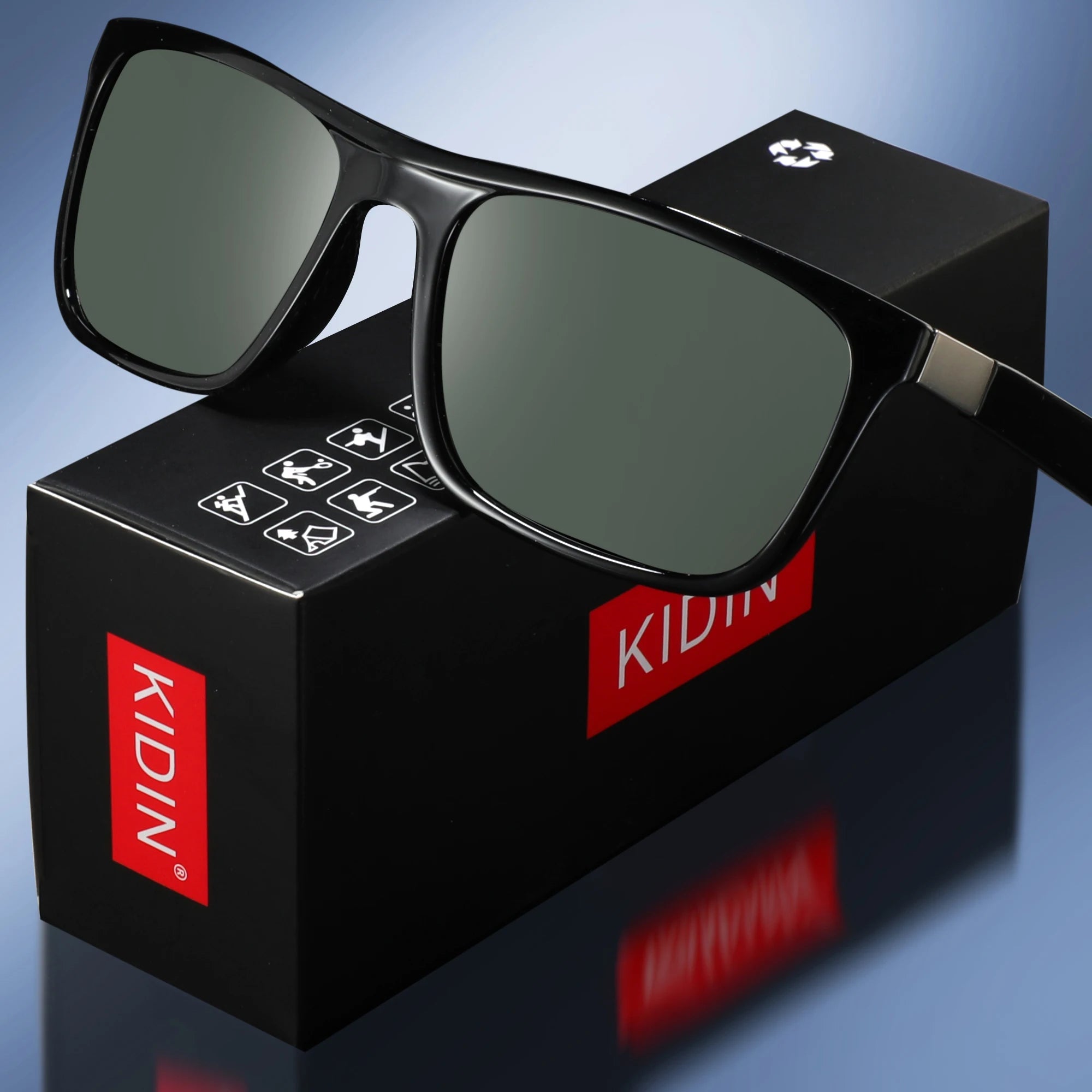 Polarized Square Sunglasses - Retro UV400 Driving Eyewear for Clarity Tidesmit