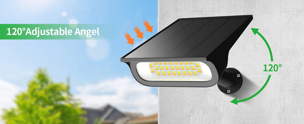 Intelamp Solar Spotlights 4000Mah 3 Color Modes Outdoor Solar Light Garden Lights for Landscape Pathway Yard Patio Garage Driveway Tree
