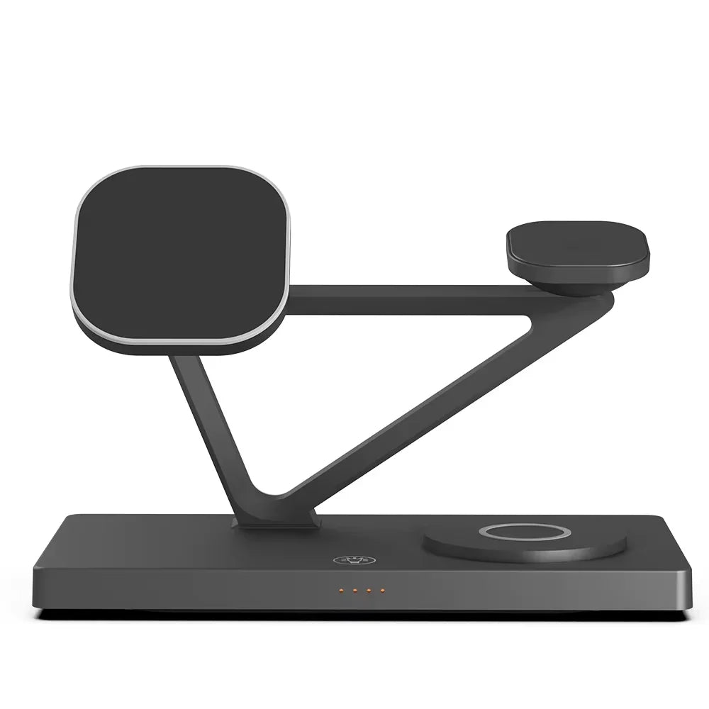 Tidesmit 3-in-1 Wireless Charging Station | Qi Certified Fast Charger Tidesmit