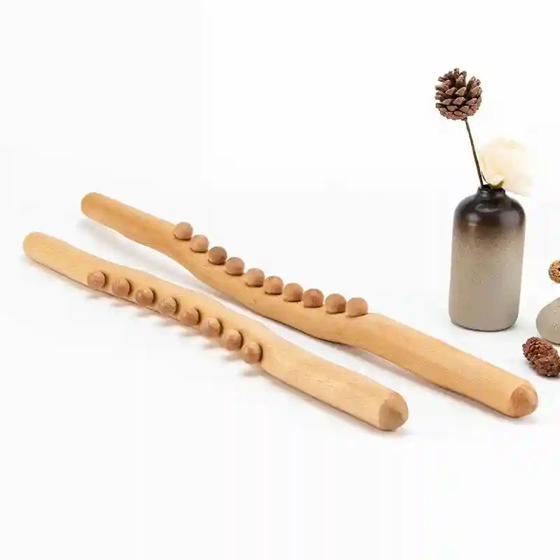 Massage Roller Stick for Deep Tissue Muscle Therapy - Beech Wood Massage Roller Tidesmit