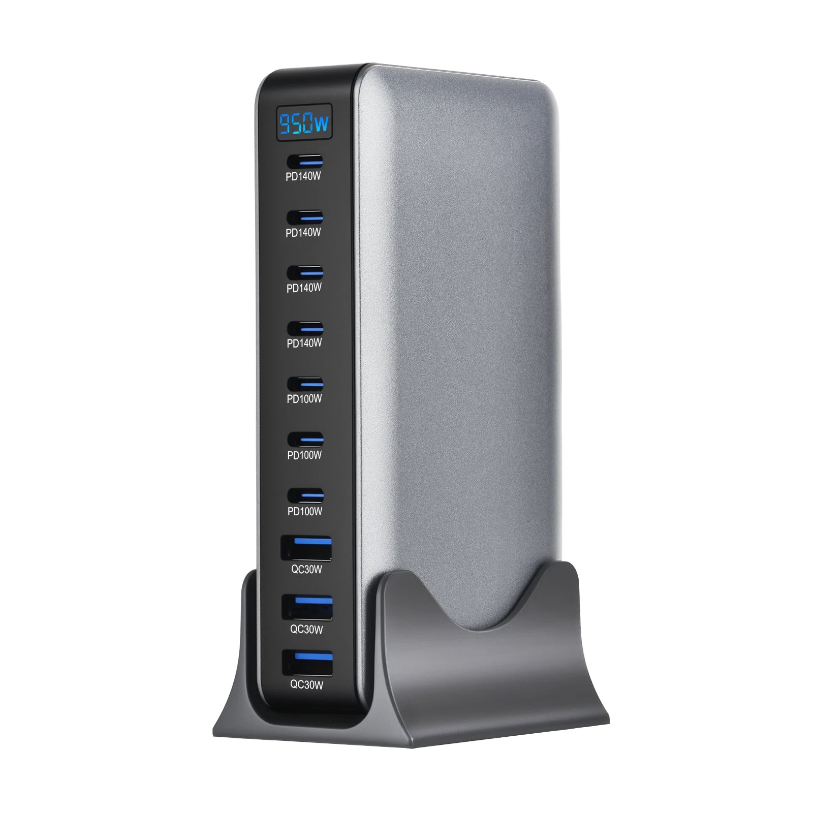 Tidesmit 950W 10-Port USB-C GaN Desktop Fast Charging Station Tidesmit