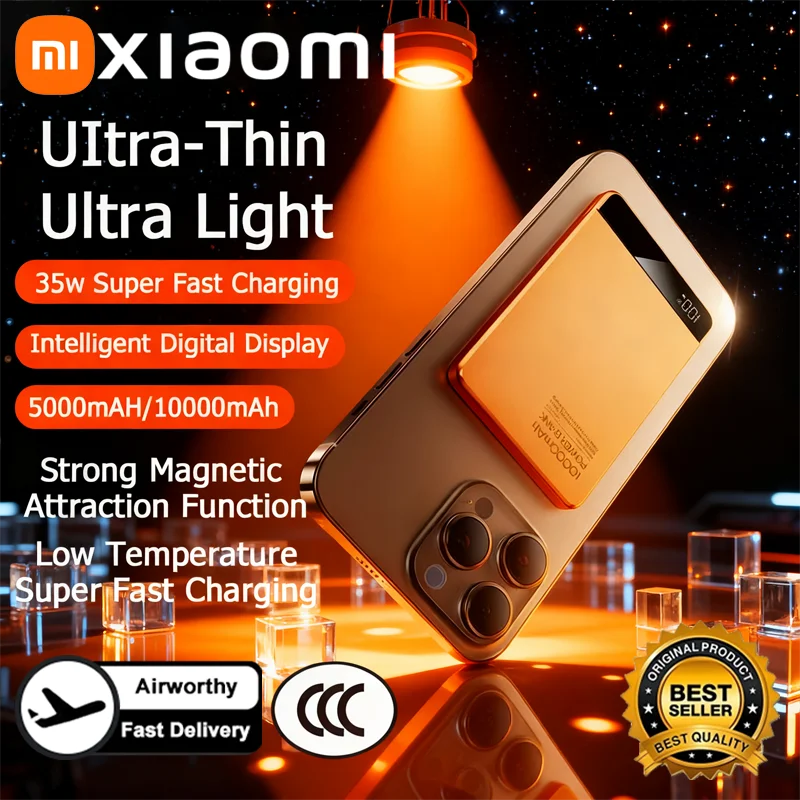 Magnetic Wireless Power Bank 10000mAh Portable Charger by Tidesmit Tidesmit