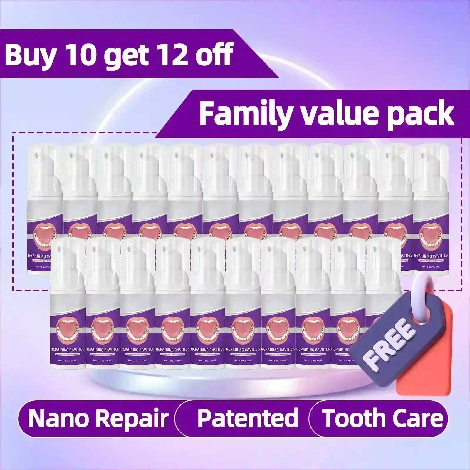 Tidesmit teeth whitening and cavity repair serum for deep tooth decay treatment and enamel protection