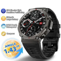 Military 2025 Smartwatch Men,1.43" AMOLED 5ATM Waterproof 170+ Sport Modes Smart Watch Built-in GPS BT Call for Xiaomi Samsung