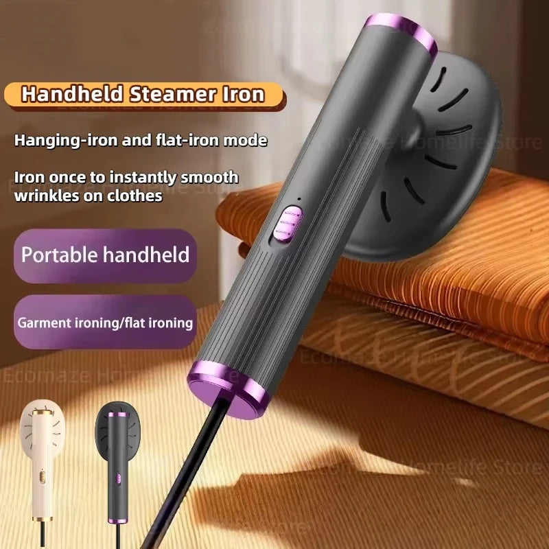 Tidesmit portable handheld garment steamer for travel featuring fast heating technology for clothes ironing