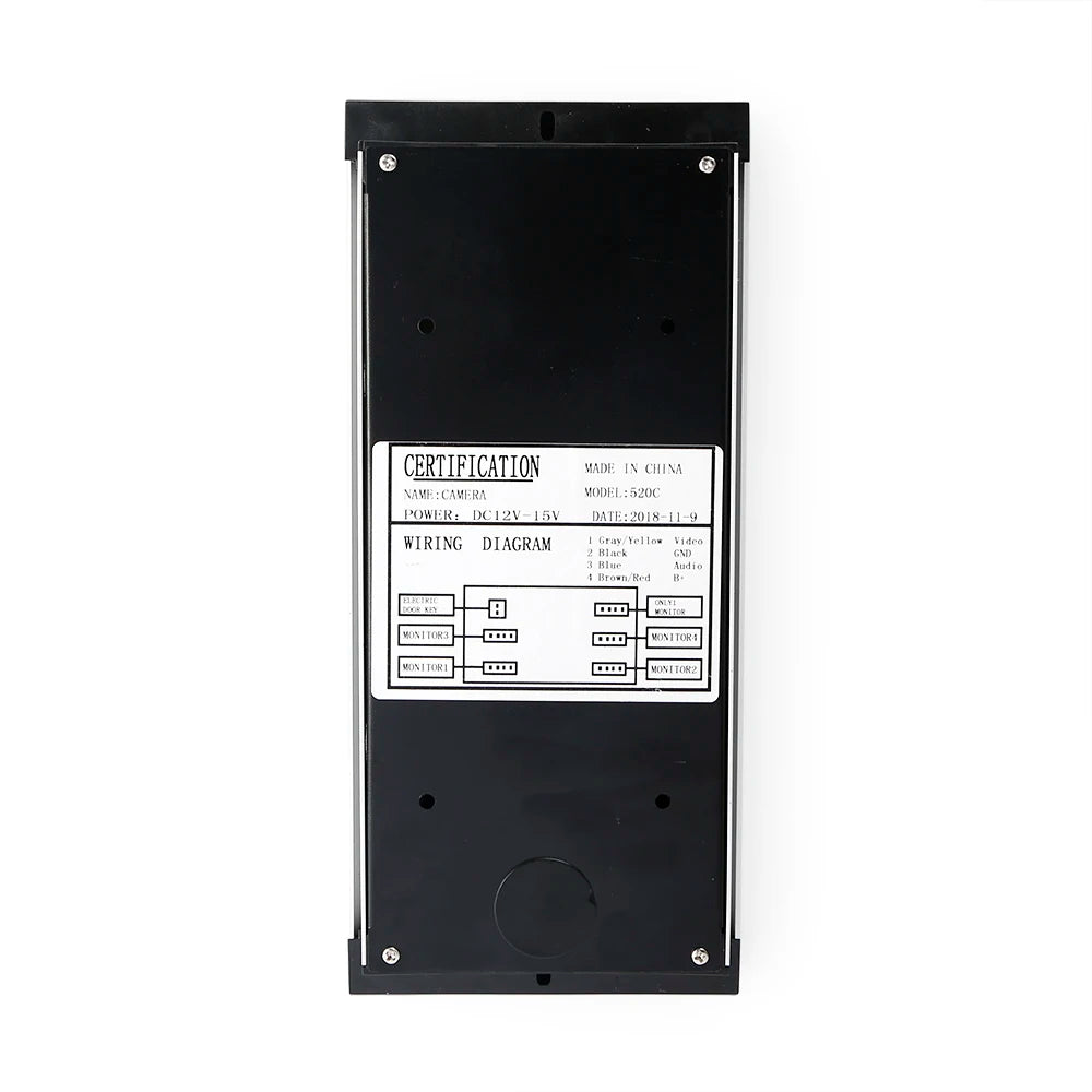 HOMSECUR 520C Outdoor Unit Doorbell Camera XC061-10 For HDS Video Door Phone Intercom System 10 Families