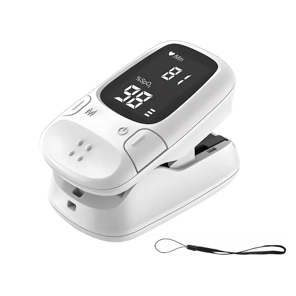 OLED Display Fingertip Oximeter Portable Pulse SpO2 Tester Pediatric Infant Heart Rate Blood Oxygen Saturation Health Monitor