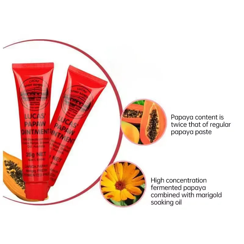 Lucas Papaw Ointment Lip Balm - Natural Papaya Moisturizing Lip Treatment Lip Care Tidesmit