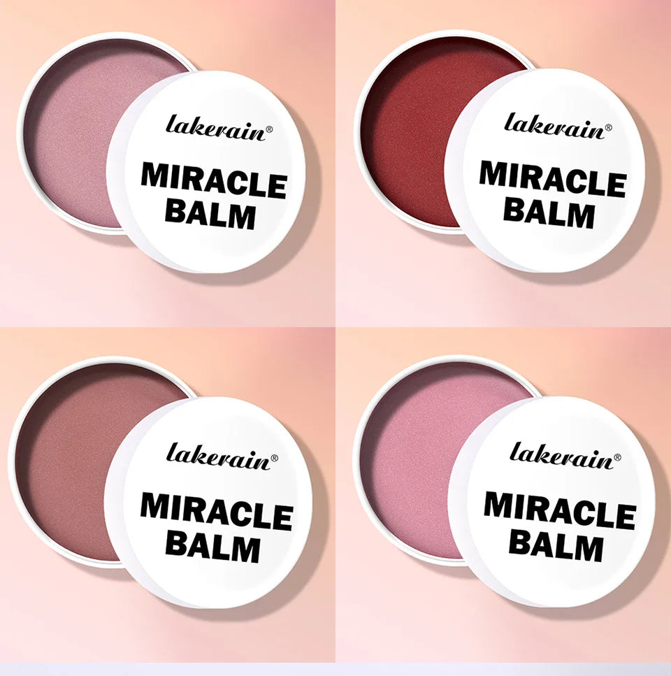 Tidesmit 4-color multi-purpose cream blush and lipstick for natural Korean makeup look, long-lasting texture swatch