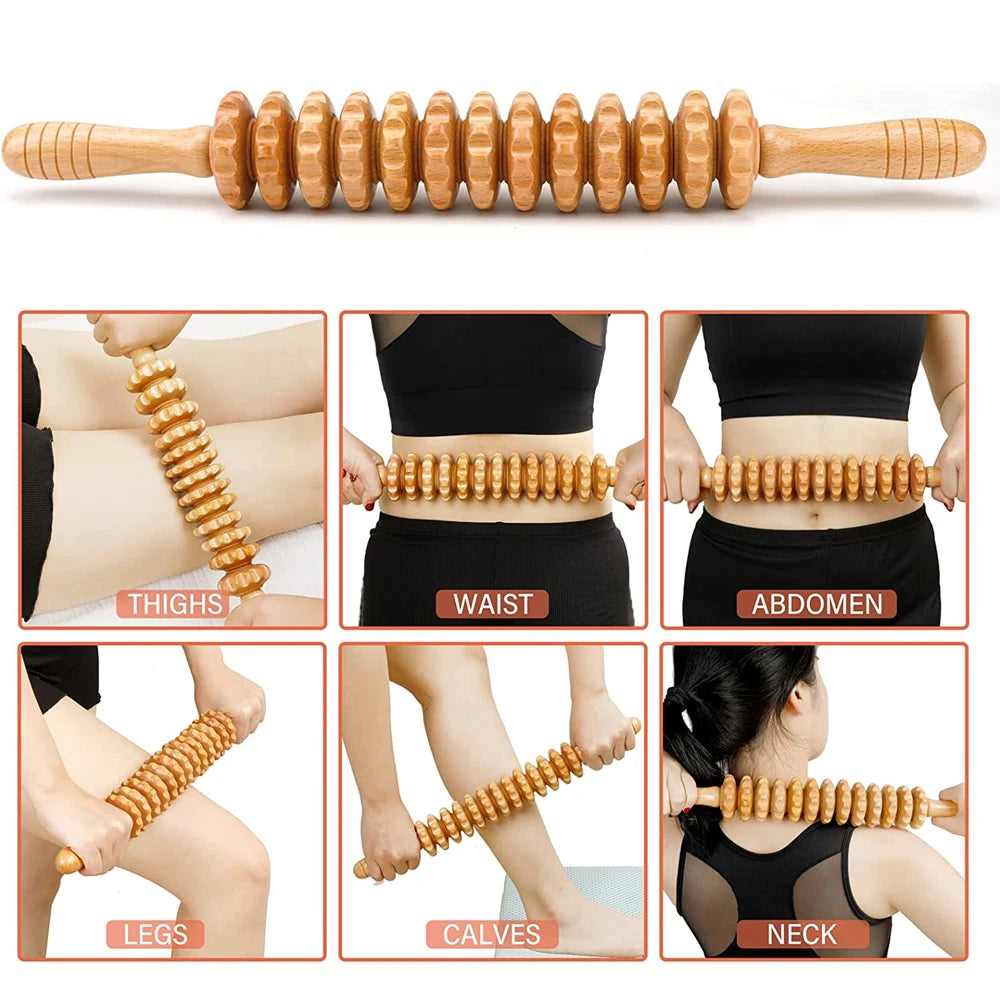 Wood Therapy Massage Tools for Lymphatic Drainage Body Sculpting Body Shaping Massage Equipment Tidesmit