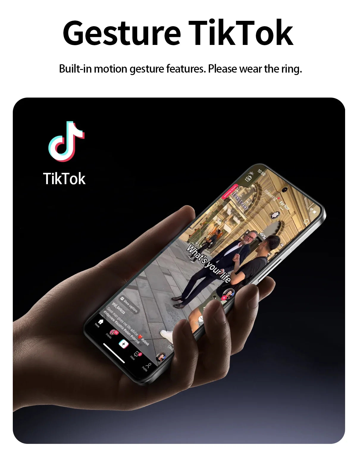 Smart Health Ring Fitness Tracker with Heart Rate & Oxygen Monitor Tidesmit
