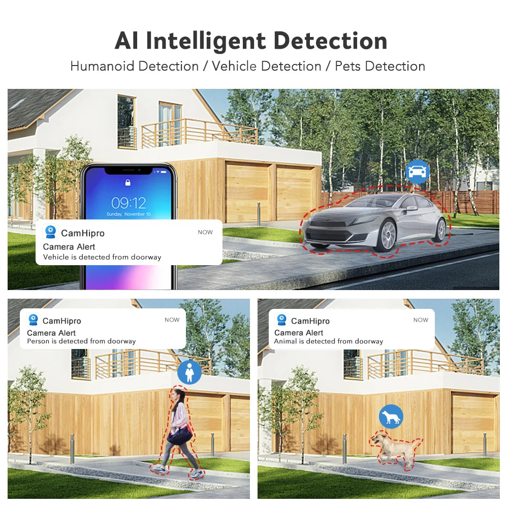Outdoor IP Camera WIFI POE PTZ 30X Zoom 4K 8MP AI Auto Tracking Humanoid Detection Two Way Audio Security Camera