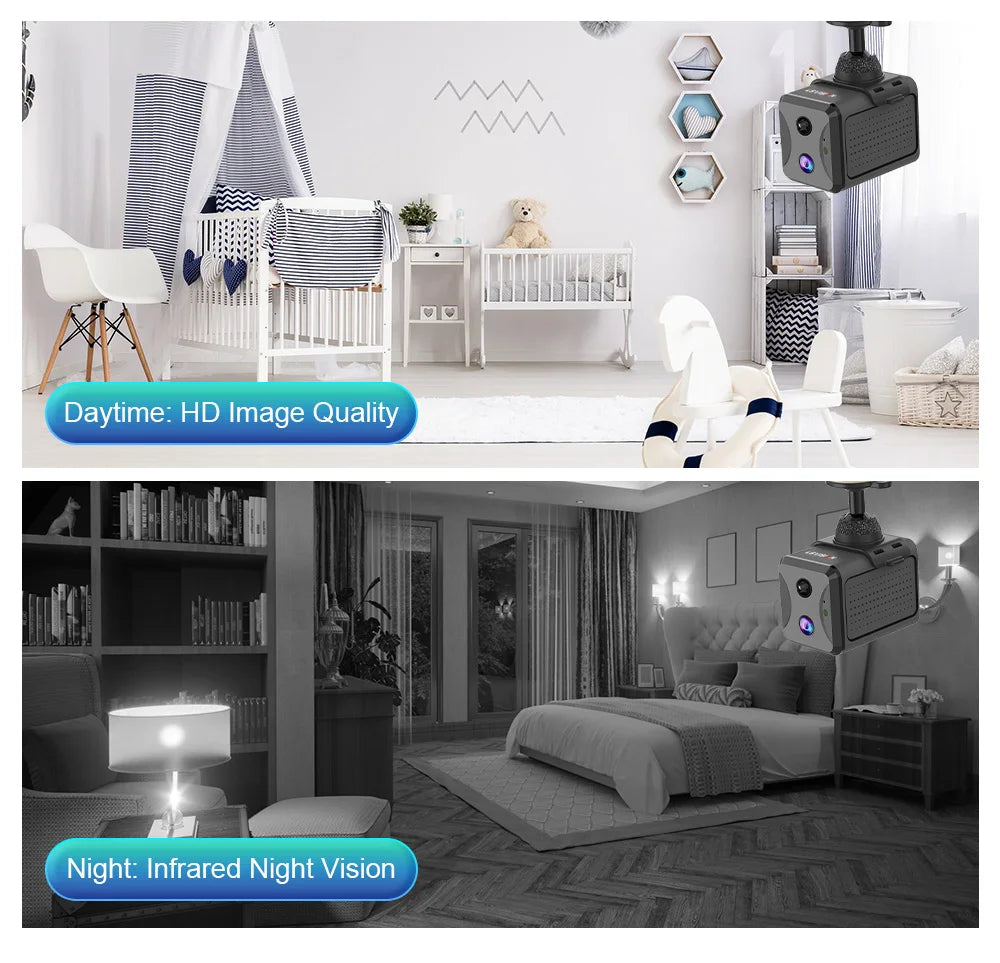 LS VISION 5MP 4G SIM Mini Camera Wireless Wifi IP Cameras Humanoid Detection Battery Power CCTV Home Surveillance Camera Ubox