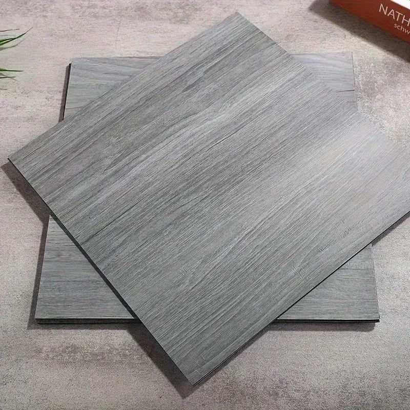 Self-adhesive Vinyl Floor Tiles Wood Grain Design Waterproof  Wear-resistant Wall Tiles for Bedrooms Kitchens Living Room Decor