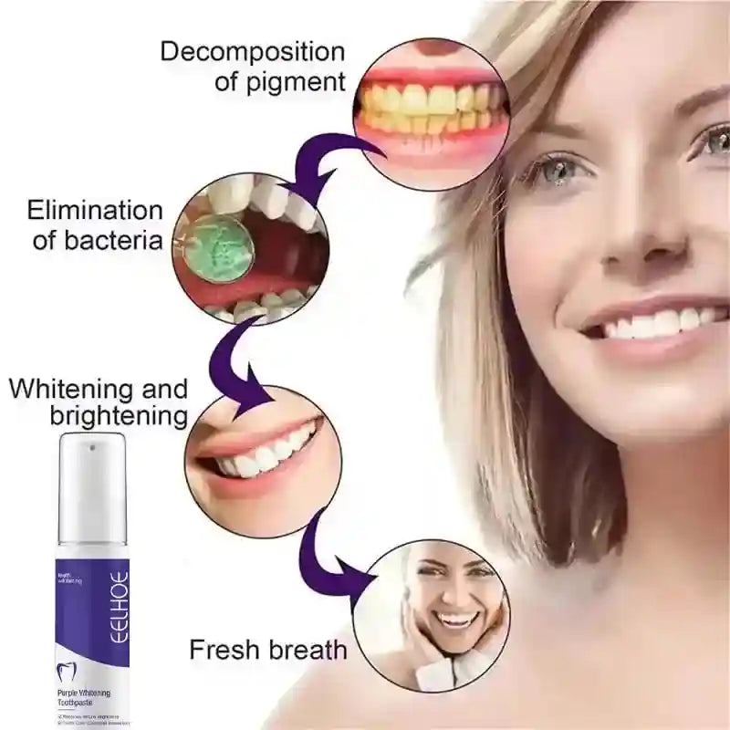 Tidesmit whitening toothpaste for yellow teeth removal and daily oral hygiene teeth care